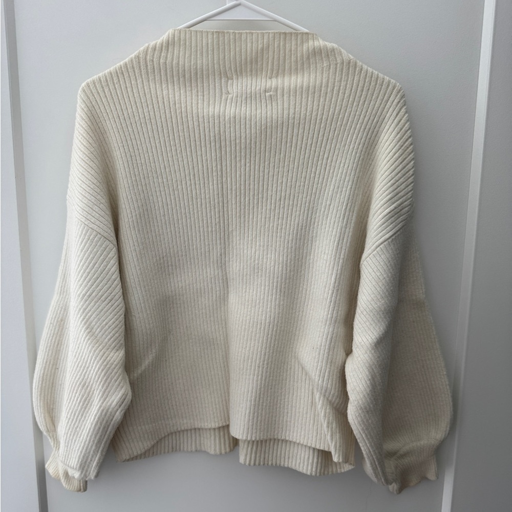 Line & Dot Cream Cowl Neck Sweater